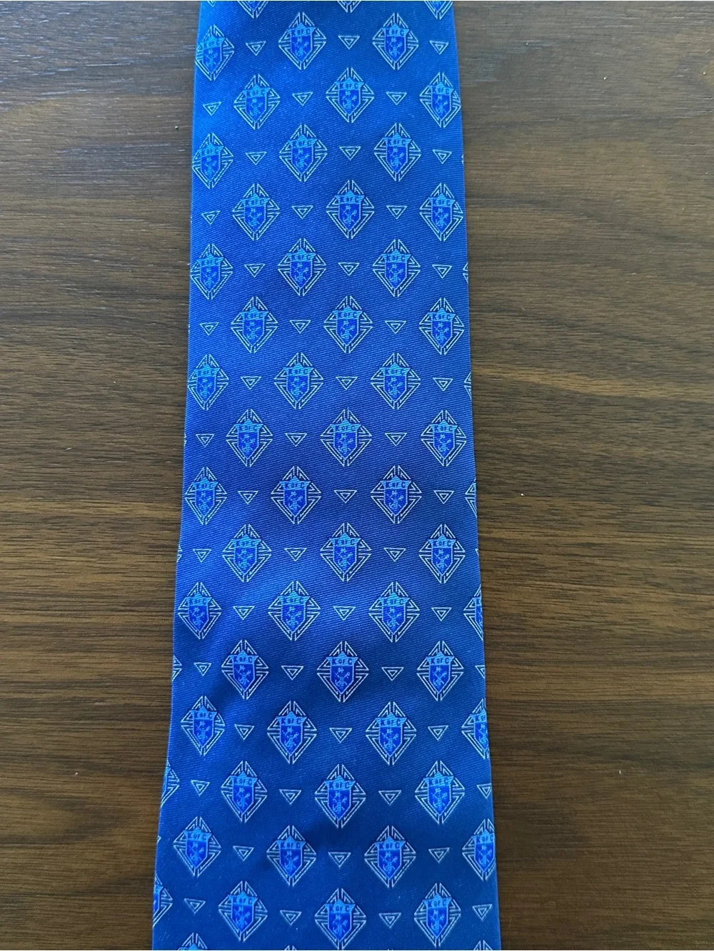 Blue Patterned Men's Tie
